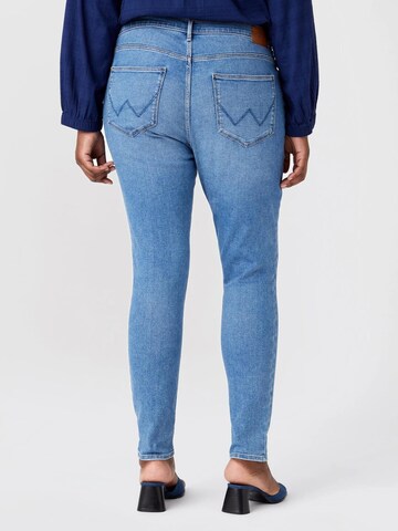 WRANGLER Skinny Jeans 'Wrangler - HIGH RISE SKINNY RIVER' in Blue
