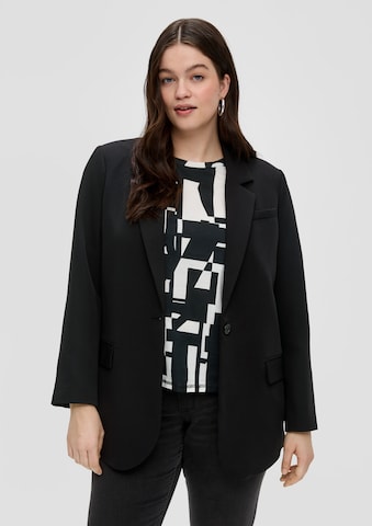 Blazer QS en noir : devant