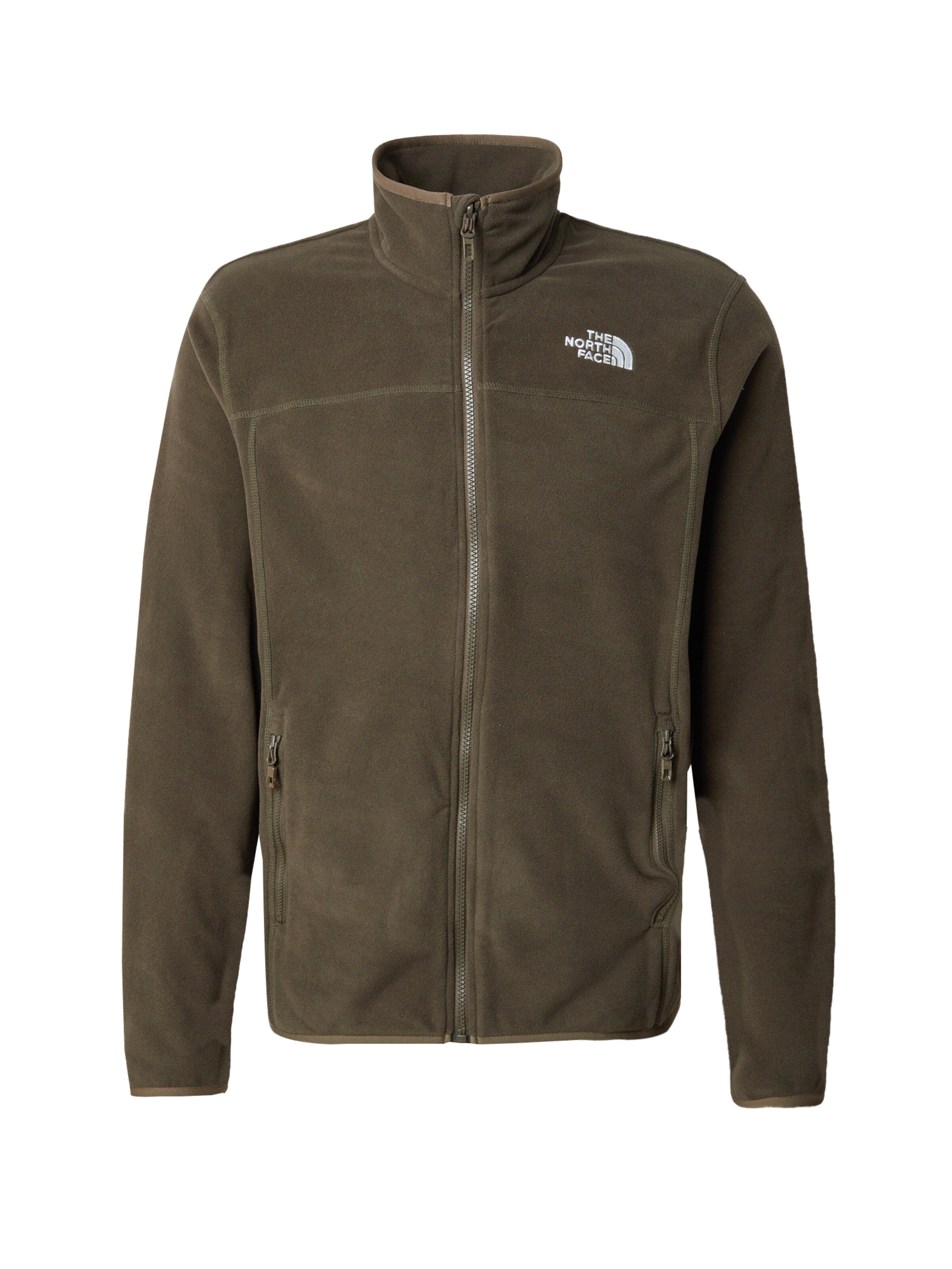 Giacca di pile funzionale '100 Glacier' di THE NORTH FACE in verde: frontale