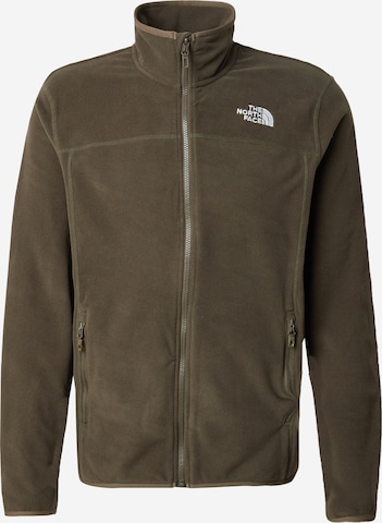 THE NORTH FACE Athletic Fleece Jacket '100 Glacier' in Green: front