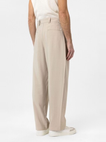 Antioch Loosefit Bandplooibroek 'Cristophe' in Beige