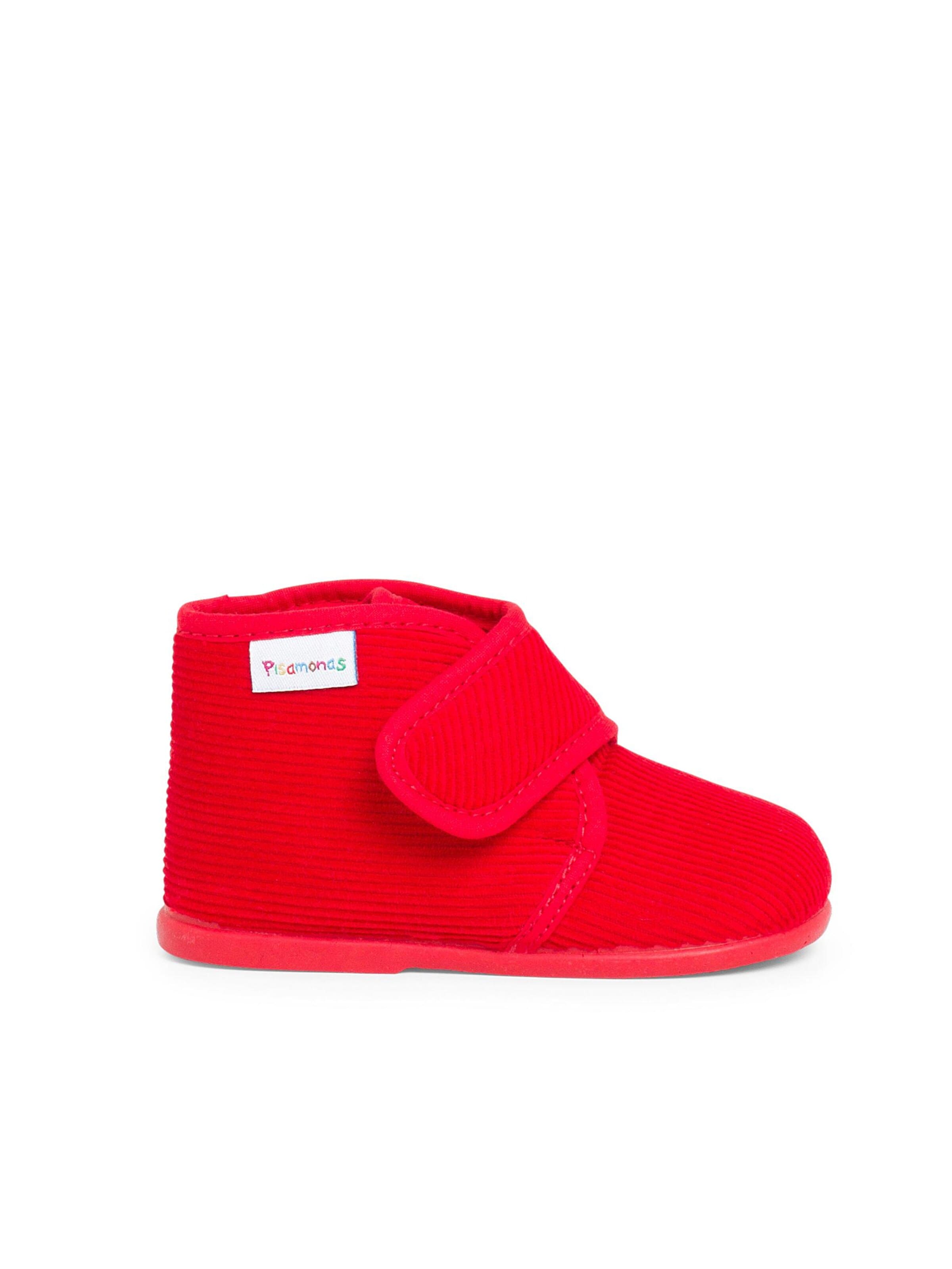 Pantoufle Pisamonas en rouge : devant