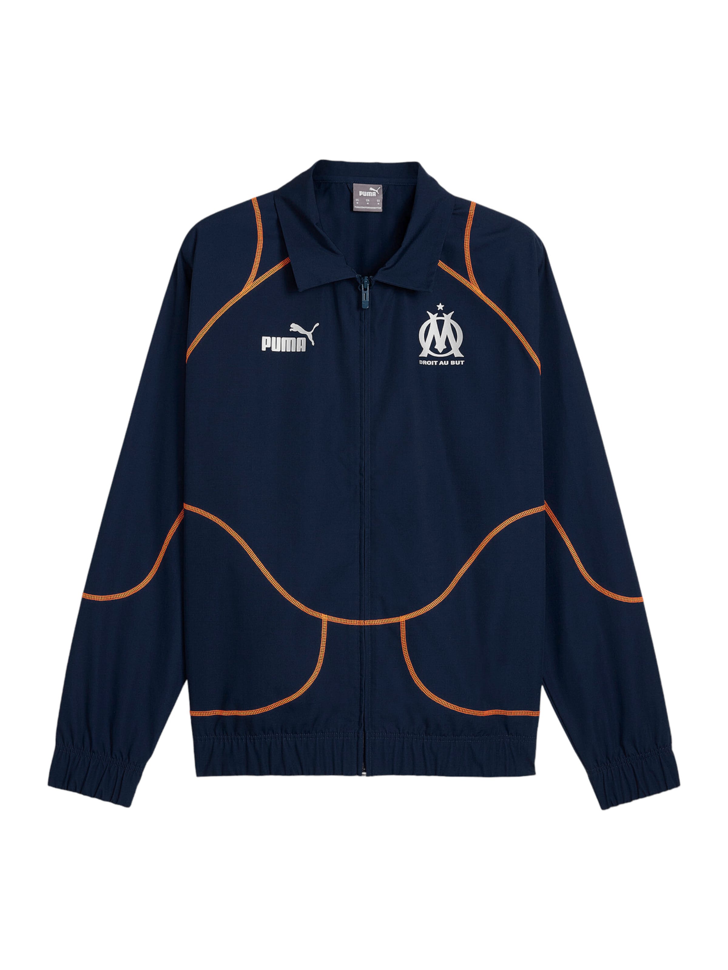 PUMA Athletic Jacket in Blue: front
