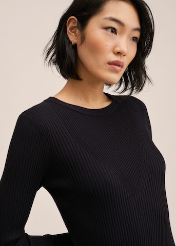 MANGO Knitted dress 'Maggie' in Black