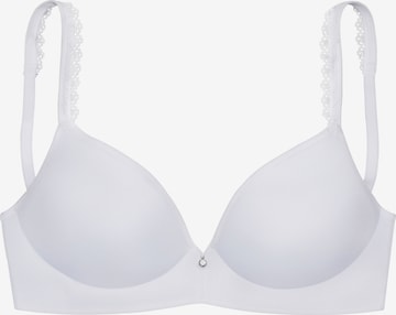 LASCANA T-shirt Bra in White: front