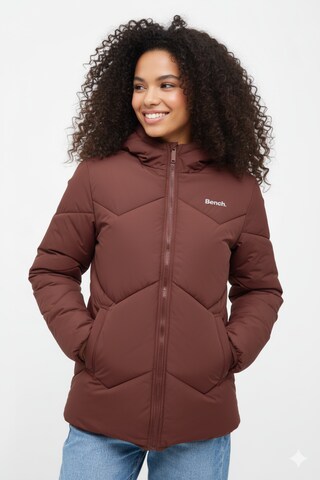 BENCH Winter Jacket in Brown: front