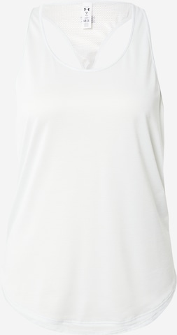Top sportivo di UNDER ARMOUR in bianco: frontale