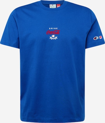 Champion Authentic Athletic Apparel T-Shirt in Blau: predná strana