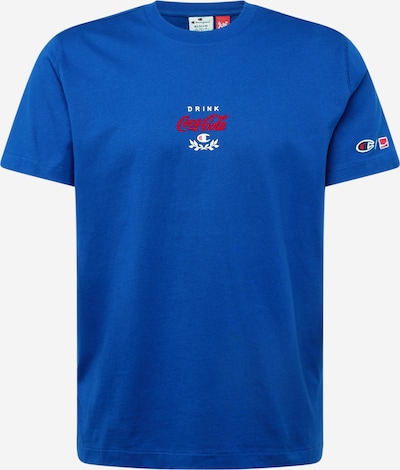 Champion Authentic Athletic Apparel T-Shirt en bleu / rouge / blanc, Vue avec produit