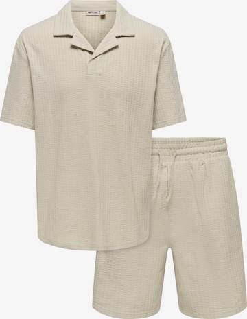 Only & Sons - Traje para estar en casa 'ONSAUSTIN' en gris: frente