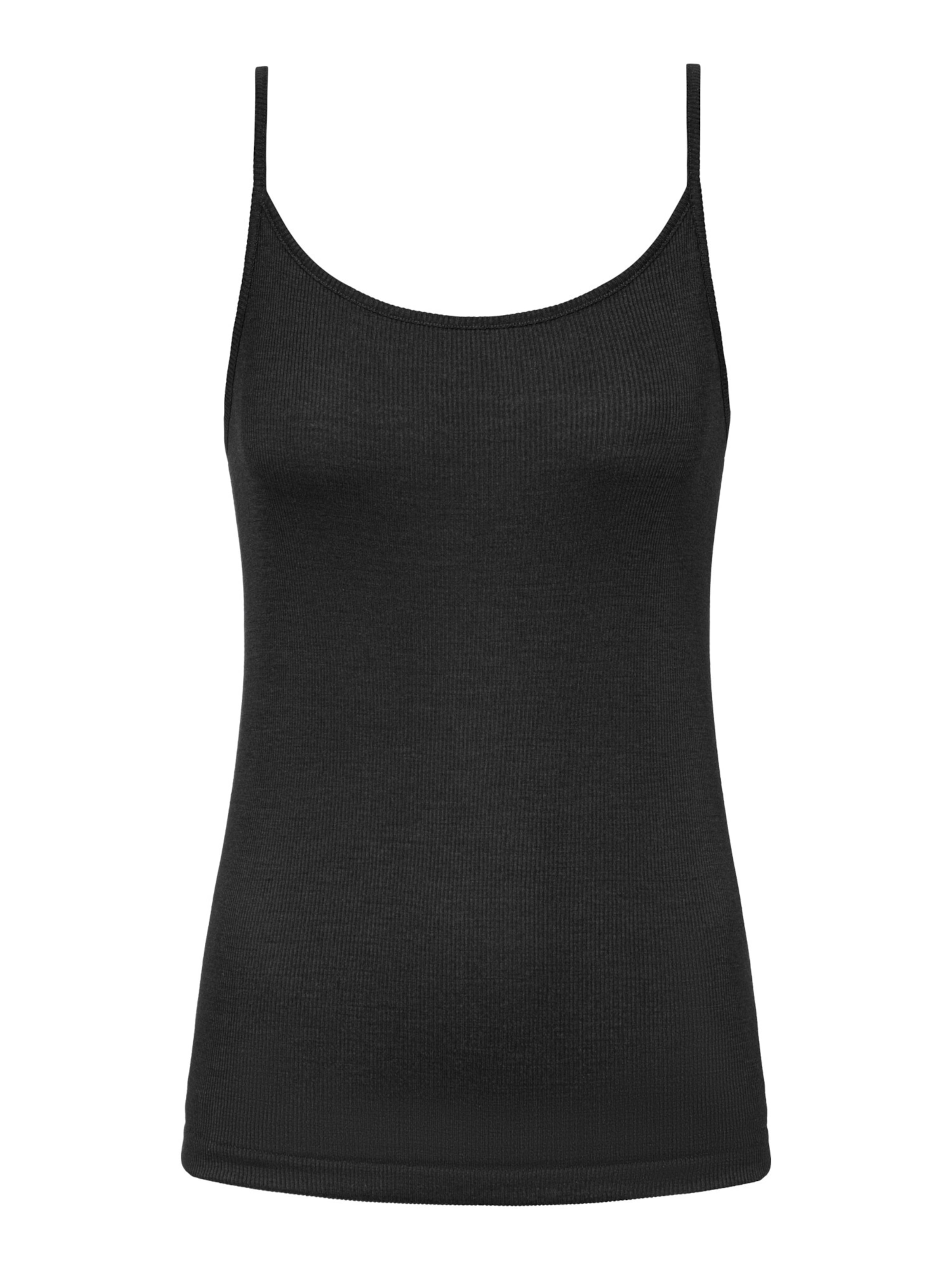 Mey Onderhemd 'Wool Love' in Zwart: voorkant