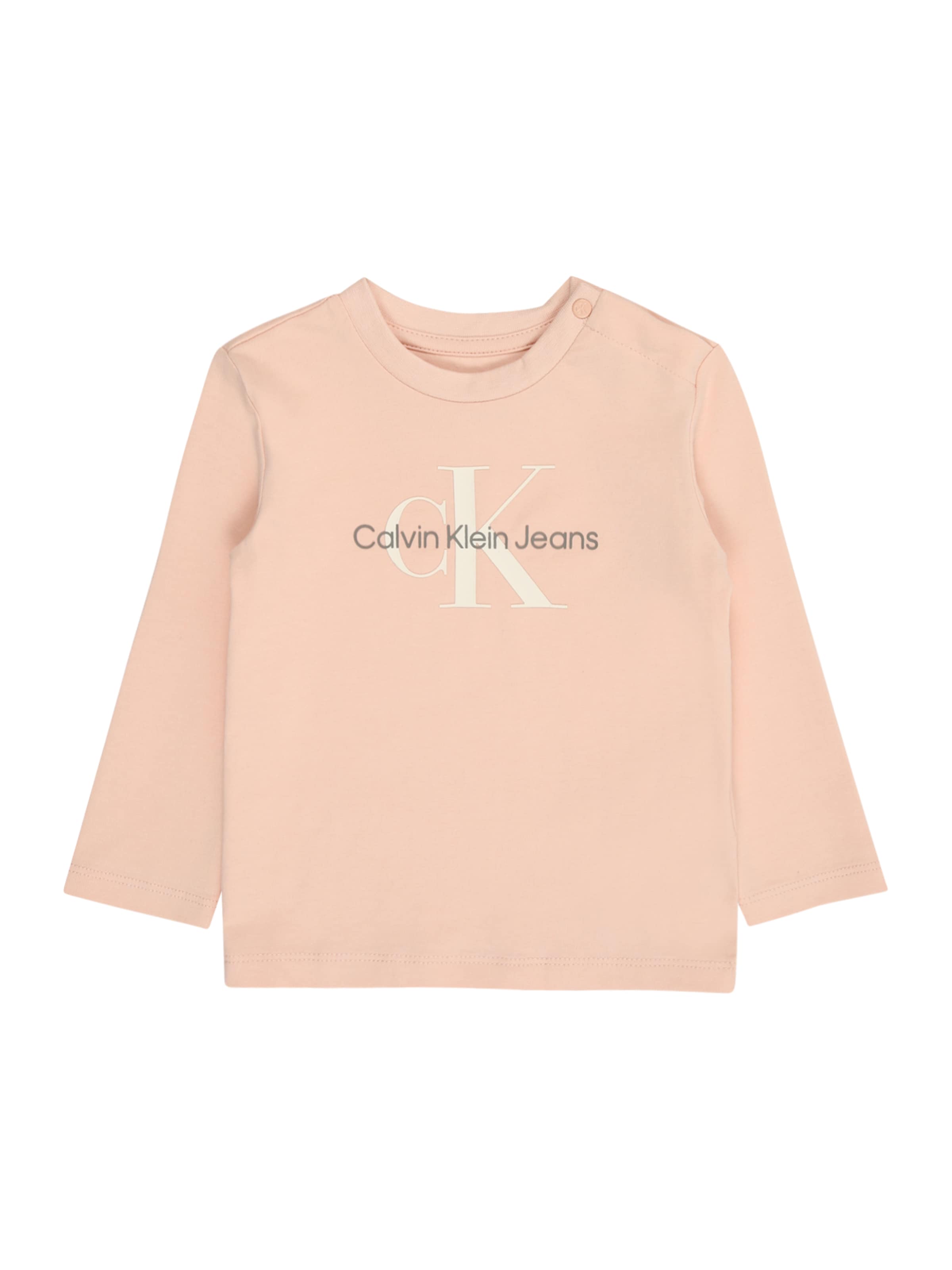 Tricou de la Calvin Klein Jeans pe roz: față