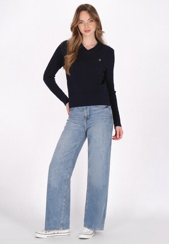 Pull-over DreiMaster Maritim en bleu