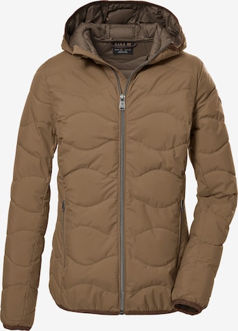 G.I.G.A. DX by killtec Outdoor Jacket in Brown: front