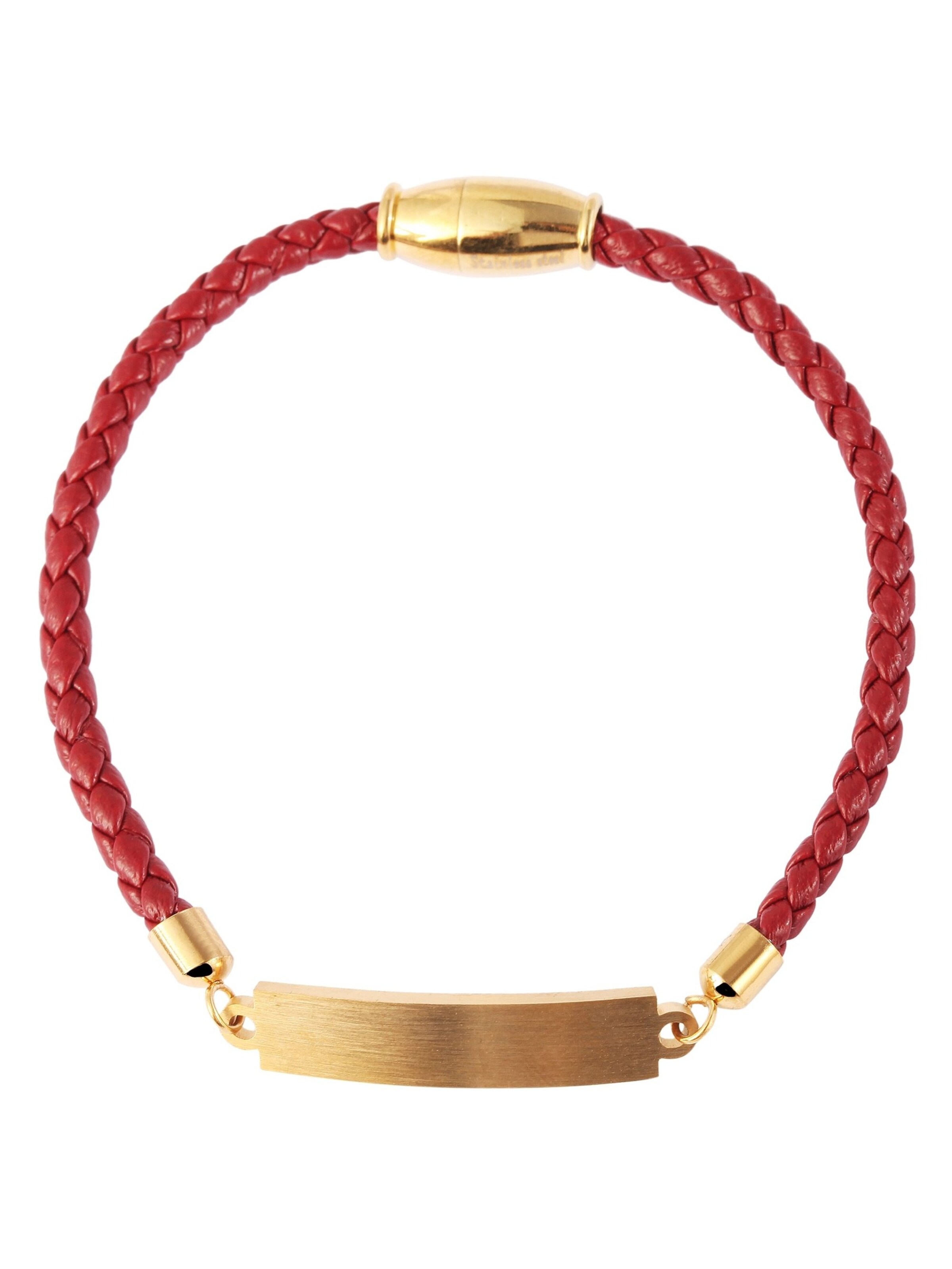 Akzent Armband 'Taslima'‌‌‌‌‌ in Rot: Vorderseite