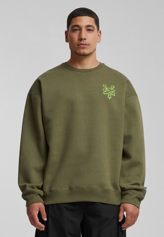 ZOO YORK Sweatshirt 'Skeleton' in Green: front