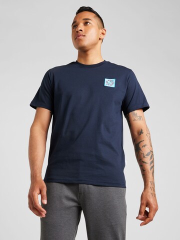 T-Shirt 'TATE' SELECTED HOMME en bleu : devant