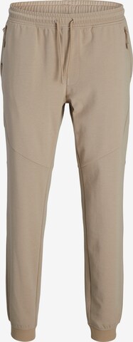 JACK & JONES Tapered Broek in Beige: voorkant