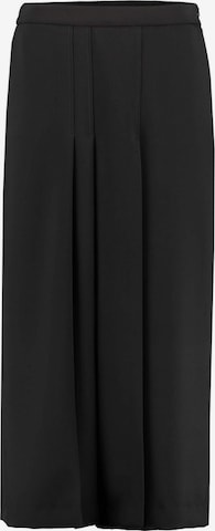 Raffaello Rossi Wide leg Pleated Pants in Black: front