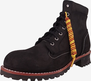 Bottes à lacets Harley Davidson en noir : devant