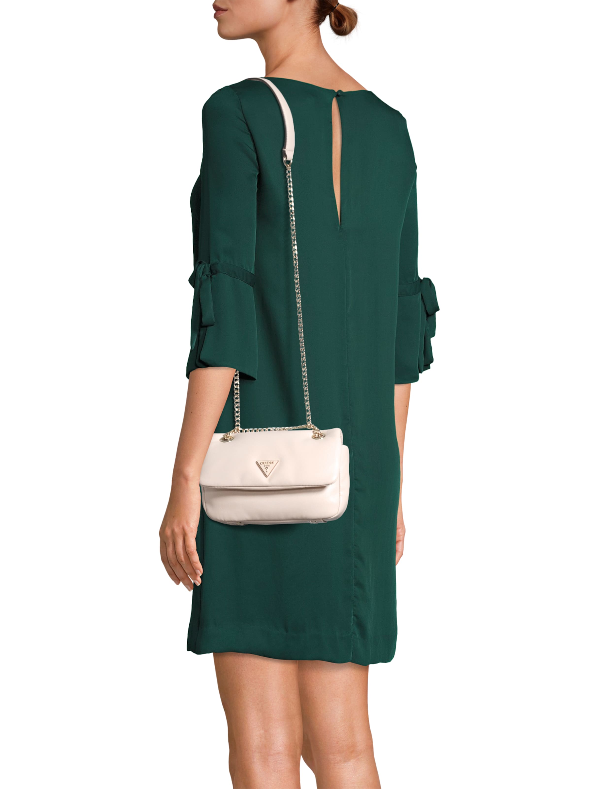 Sac à bandoulière 'SUNETRA' GUESS en beige : devant