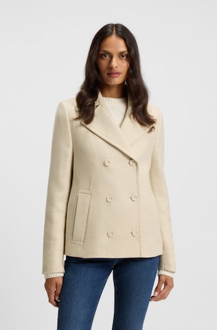 BOSS Between-Seasons Coat in Beige: front