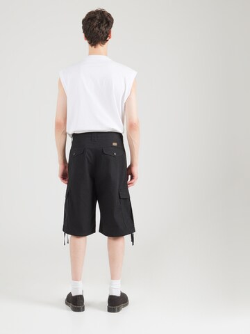 JACK & JONES Ohlapna forma Kargo hlače 'JPSTOWEN EDISON' | črna barva