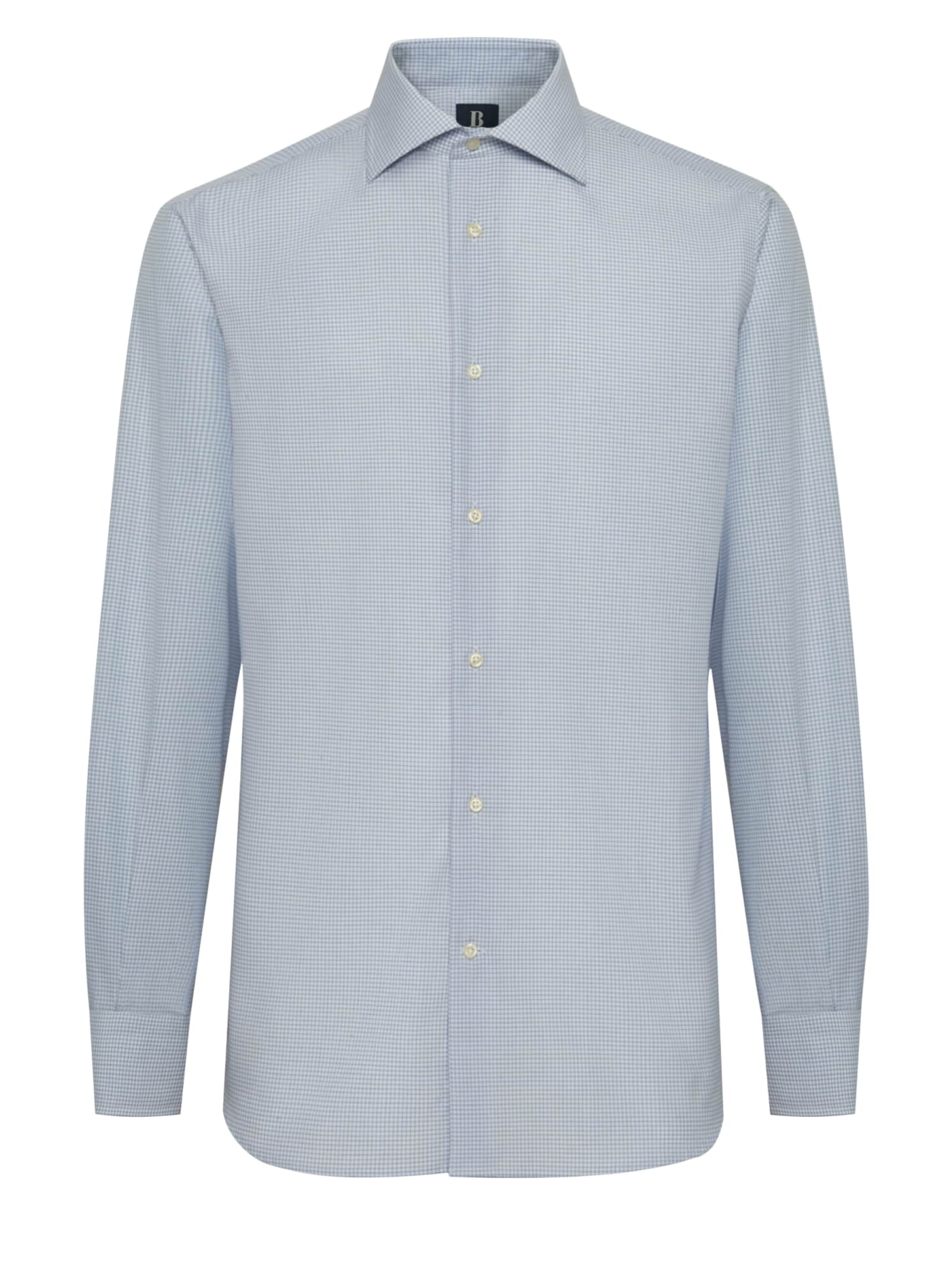 Boggi Milano Средняя посадка Деловая рубашка в Синий: спереди