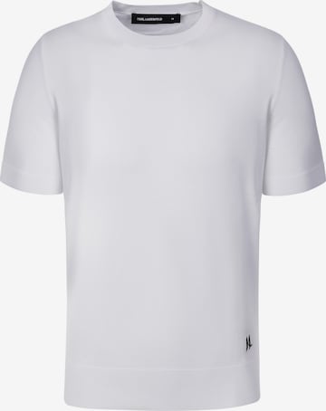 Pull-over Karl Lagerfeld en blanc : devant