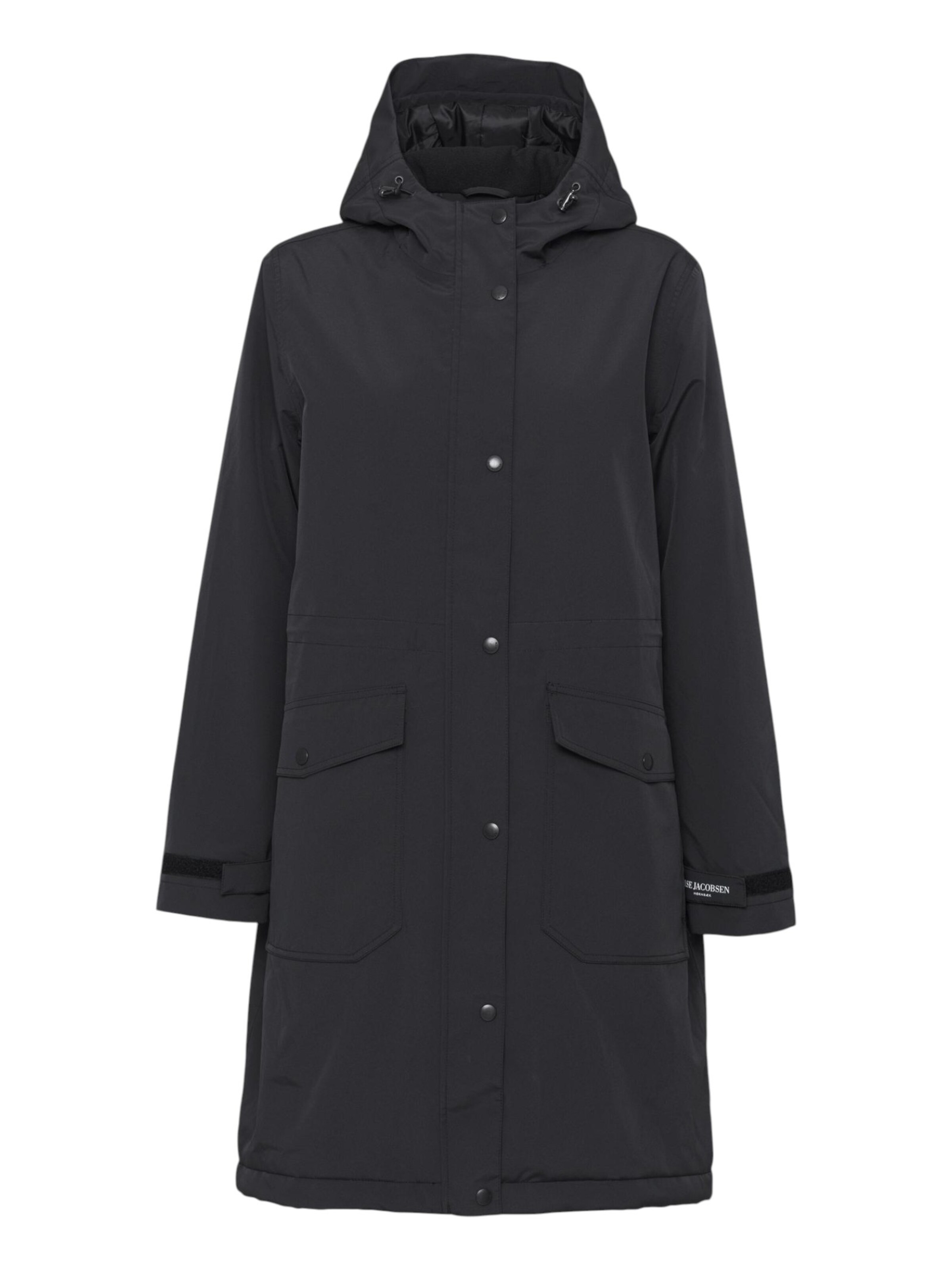 Manteau fonctionnel ILSE JACOBSEN en noir : devant