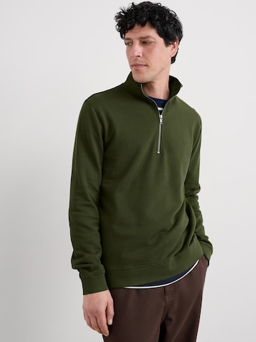 Seasalt Cornwall Sweatshirt 'Wood Moss' in Grün: Vorderseite