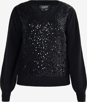 Pullover 'Nowles' di usha BLACK LABEL in nero: frontale