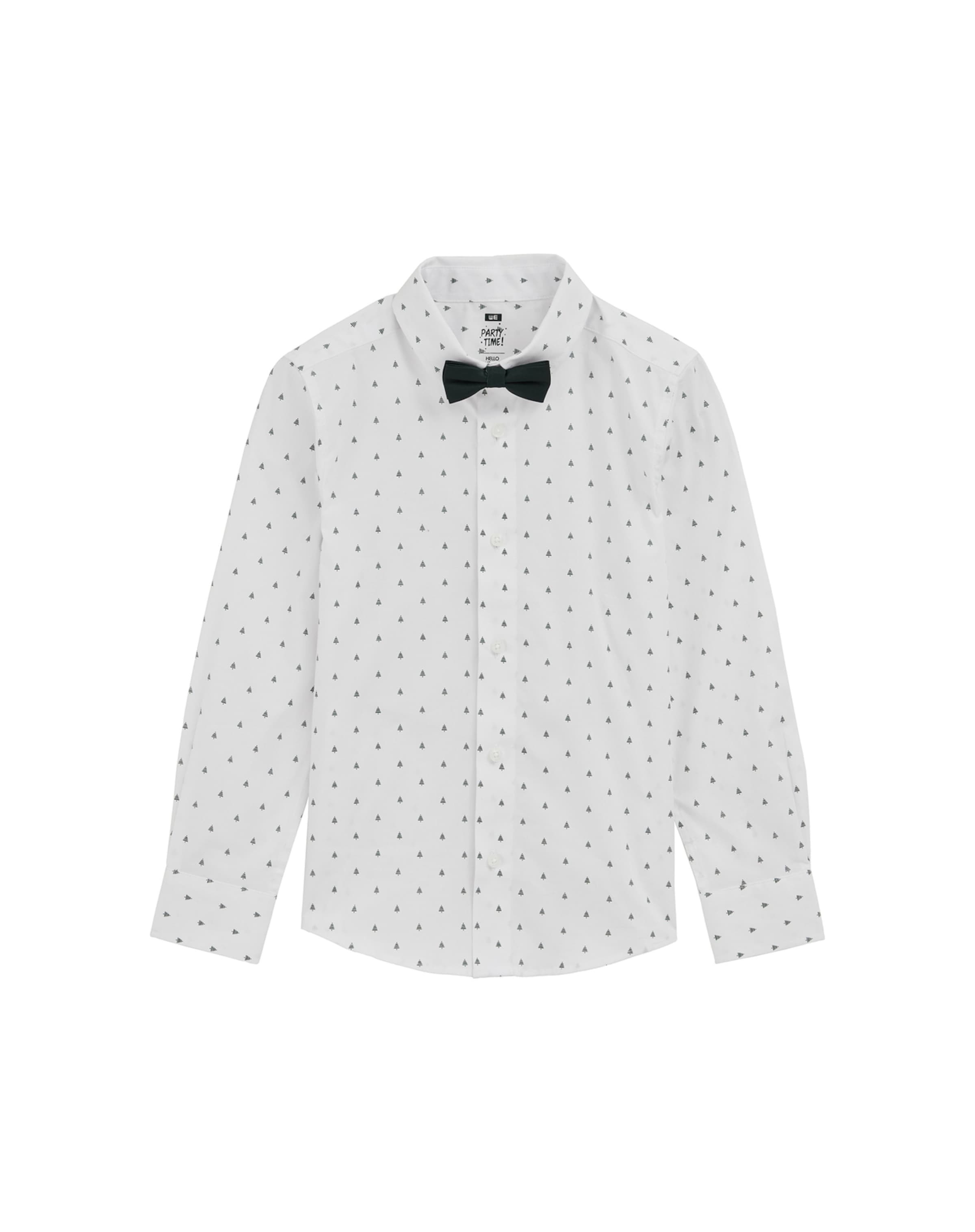 WE Fashion Rovný strih Košeľa - Biela: predná strana