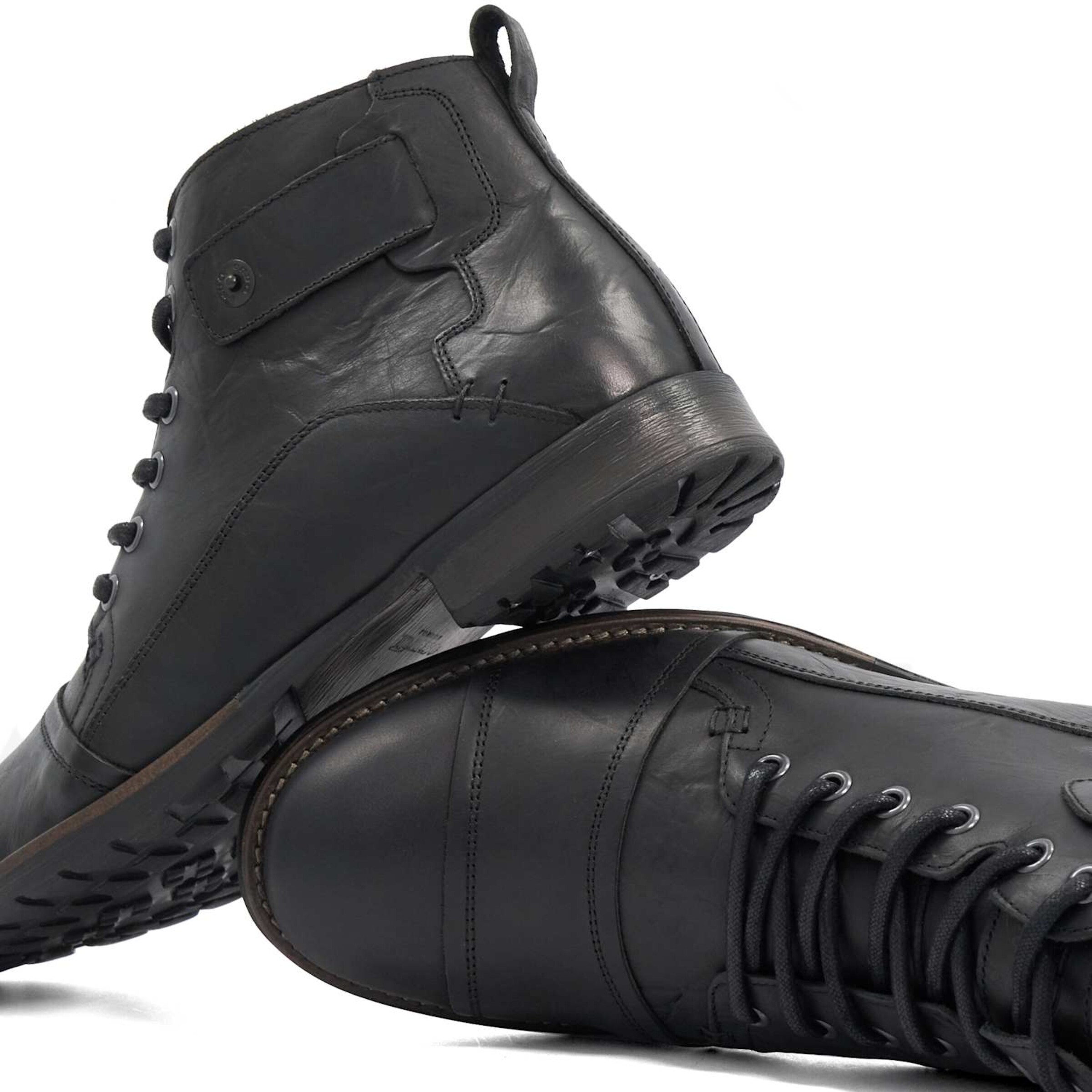 Dune LONDON Veterboots 'SIMON' in Zwart