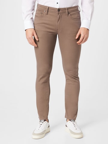 JACK & JONES Regular Broek 'Glenn' in Bruin: voorkant