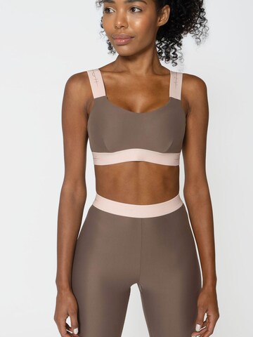 Bustier Soutien-gorge de sport 'Zinal' Horizon Athletic en marron