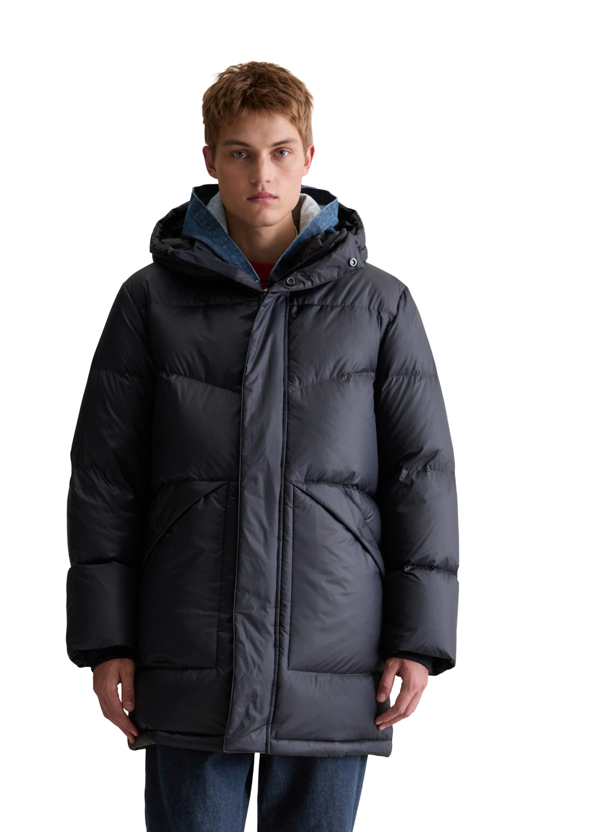 Marc O'Polo DENIM Winterjas in Blauw: voorkant