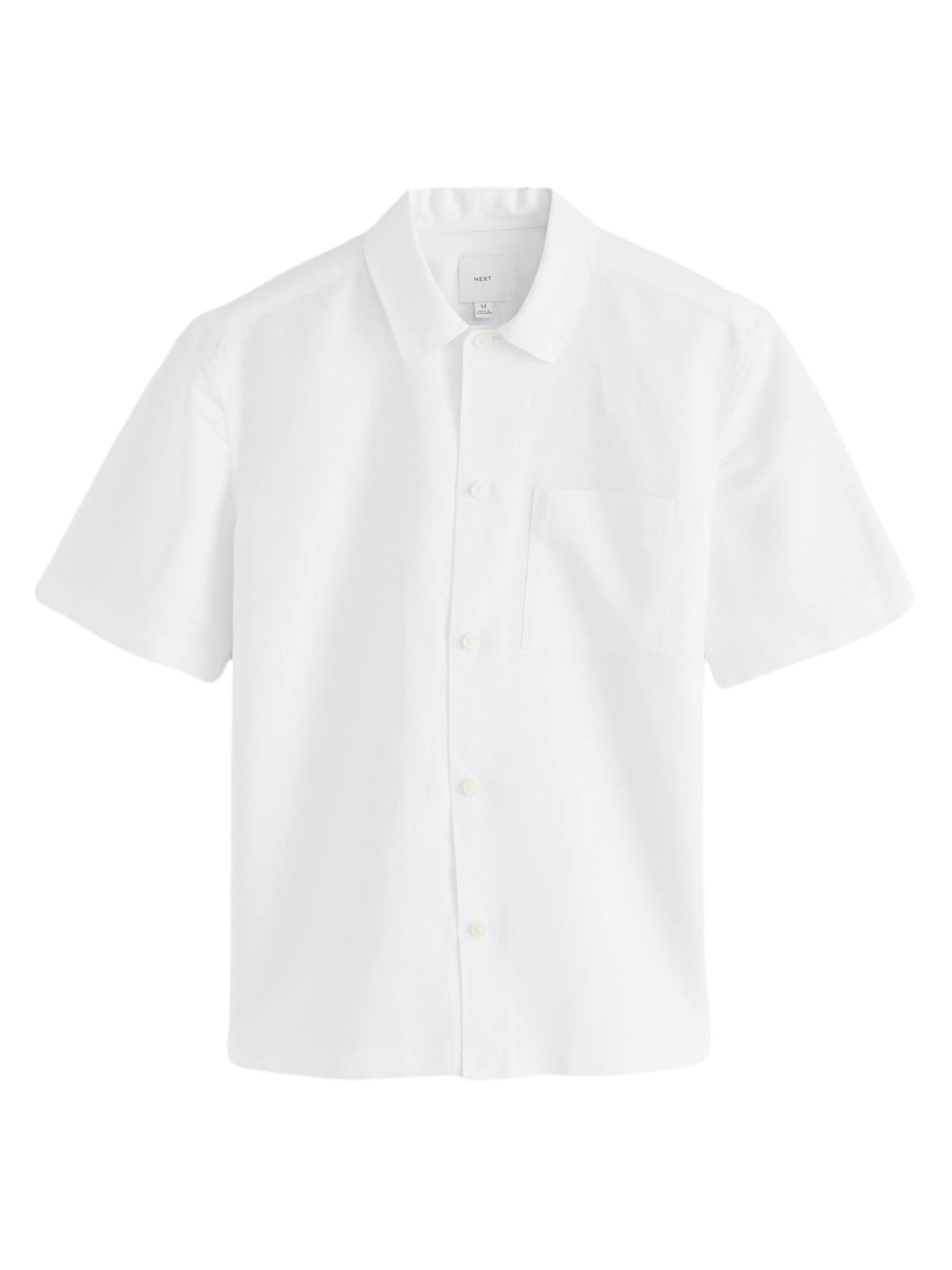 Next Rovný strih Košeľa - Biela: predná strana