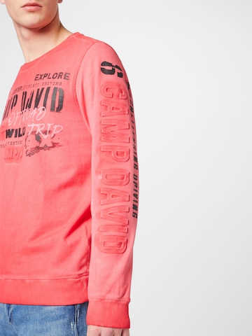 CAMP DAVID Sweatshirt in Pink