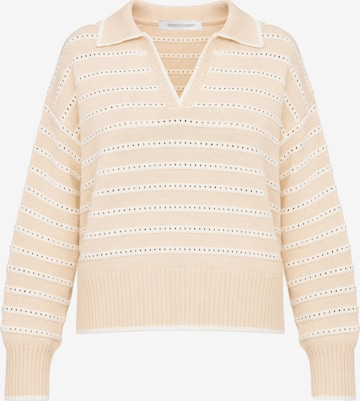 SASSYCLASSY Pullover in Beige: Vorderseite