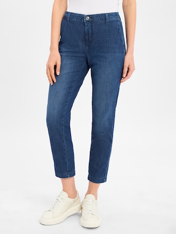 Regular Jean ' Chino Turn Up ' MAC en bleu : devant