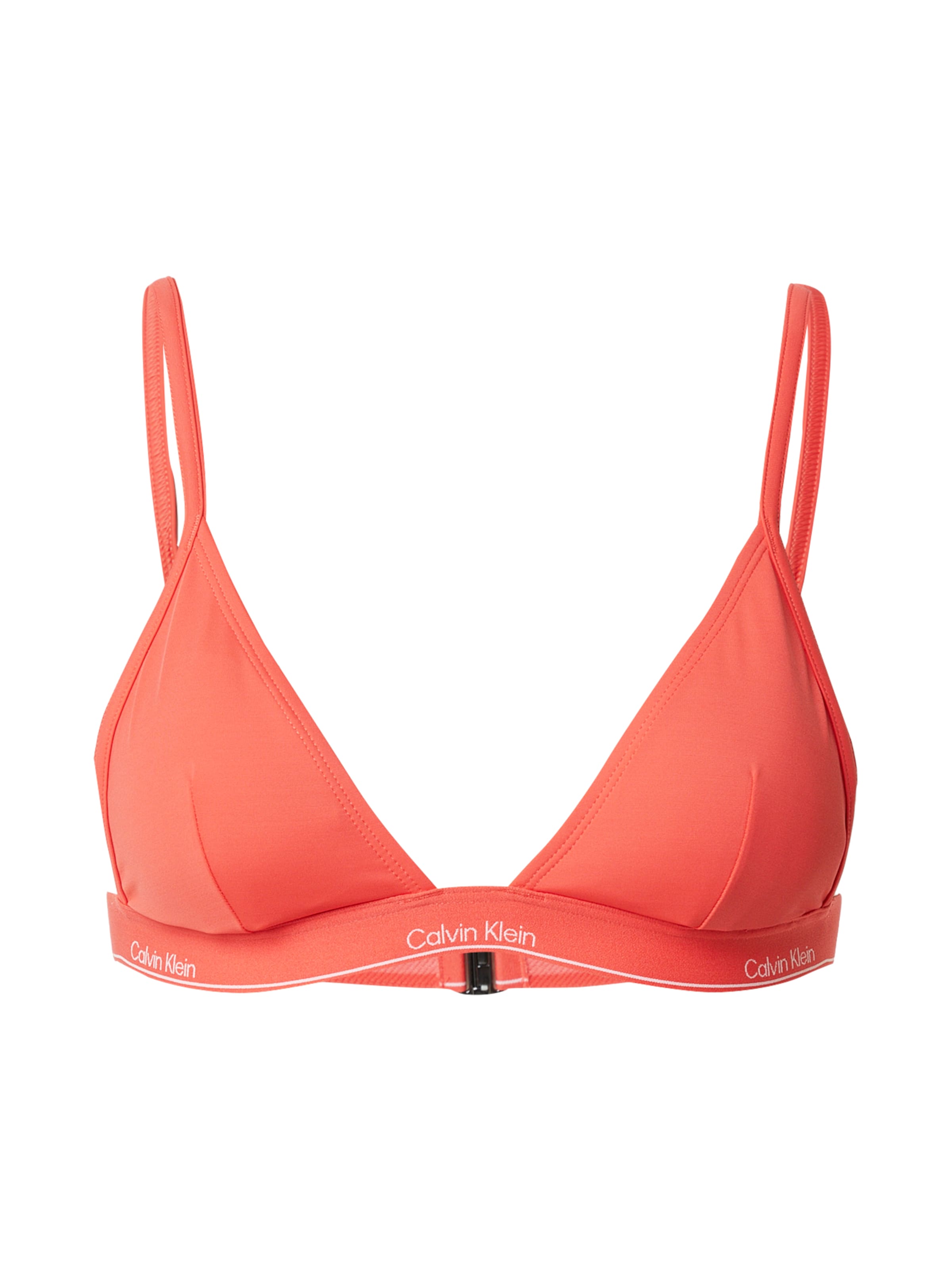 Triangle Hauts de bikini Calvin Klein Swimwear en orange : devant