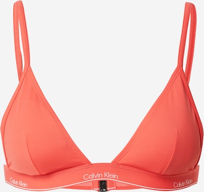 70 dydžio Bikinio viršutinė dalis iš Calvin Klein Underwear, spalva – lašišų spalva / balta, Prekių apžvalga