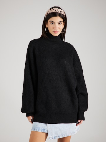 TOPSHOP Sweater in Black: front