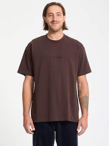 T-Shirt 'Stone LSE' Volcom en marron : devant