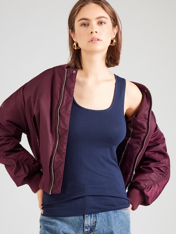 Pepe Jeans Sticktop in Blau: Vorderseite