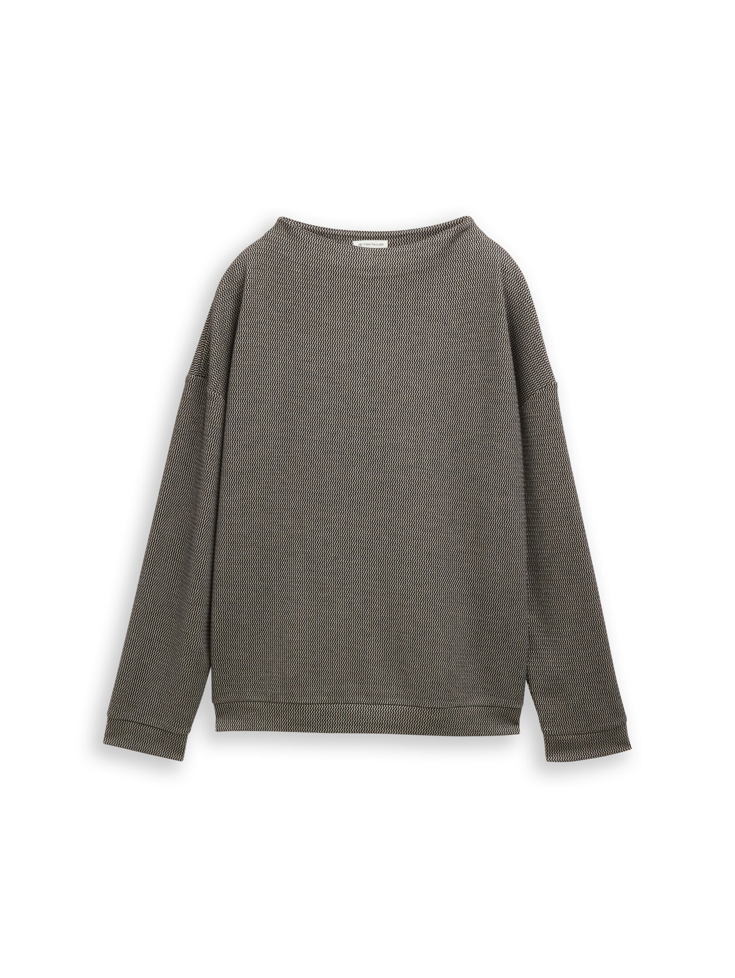 TOM TAILOR Sweatshirt in Grijs: voorkant