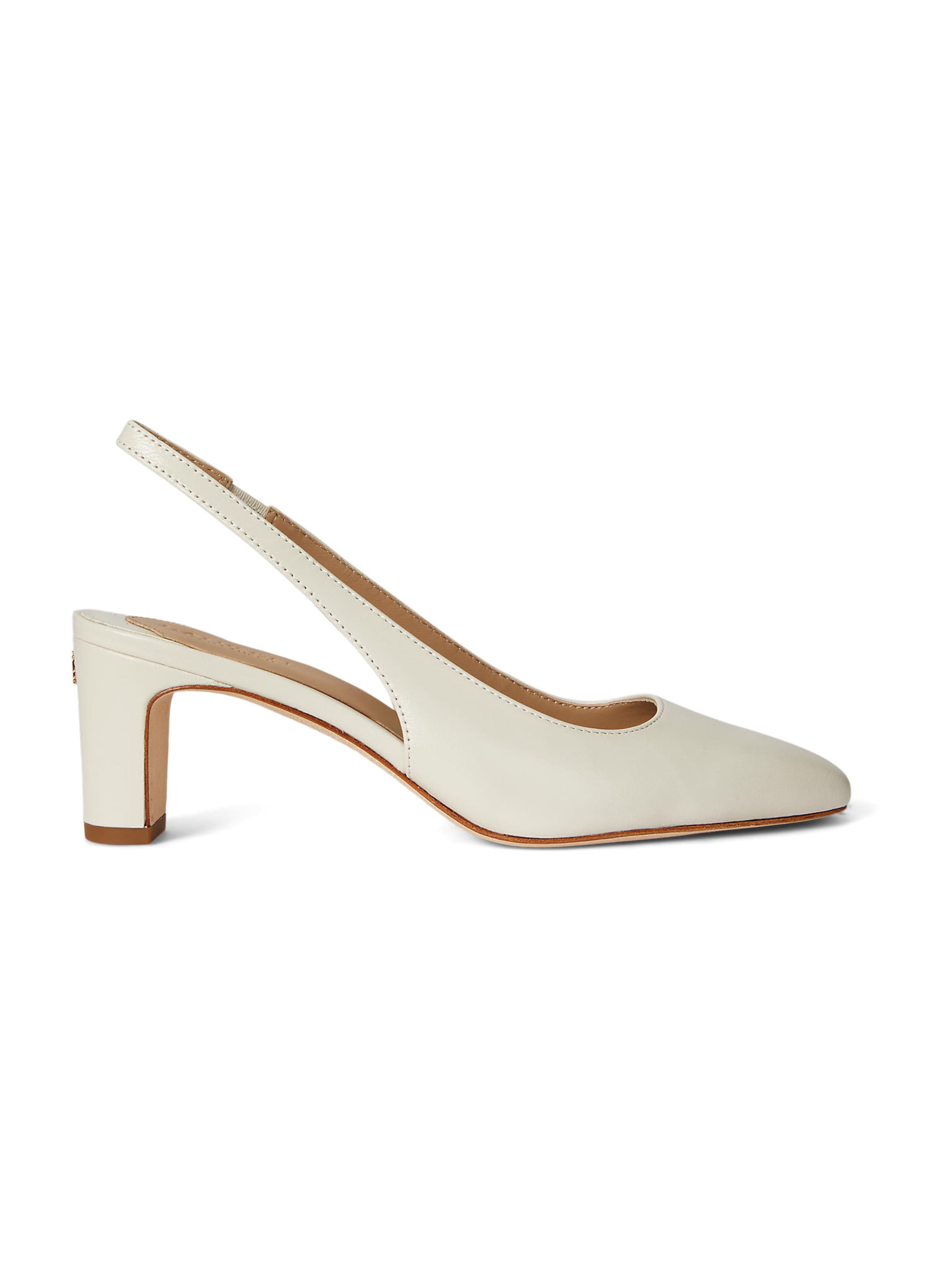Lauren Ralph Lauren Γόβες slingback &#x27;KLAIRE&#x27; σε λευκό: μπροστά