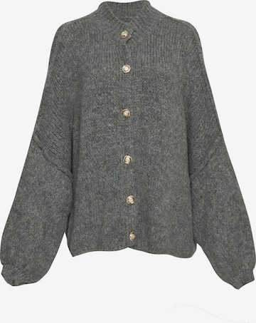 Lilavie Strickjacke ' Lolaa Oversize One Size ' in Grau: Vorderseite