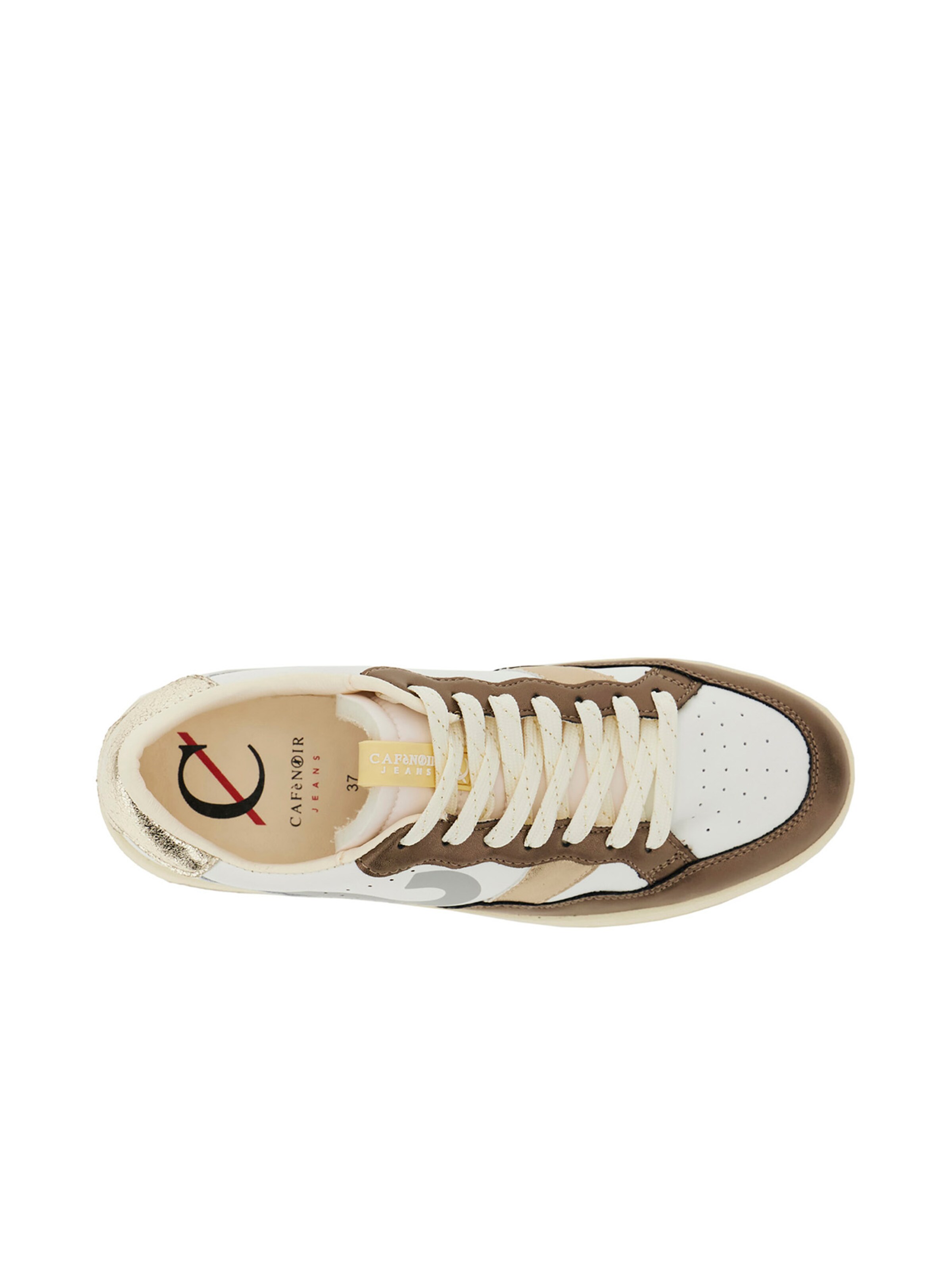 Baskets basses CAFè NOIR en blanc